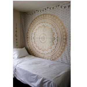 Original Gold Ombre Tapestry Mandala